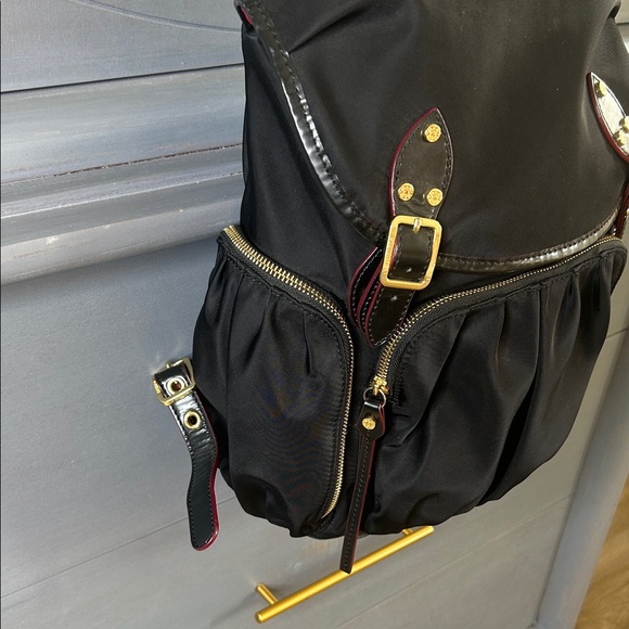 MZ Wallace Black Backpack with Gold Accents - Picture 2 of 12